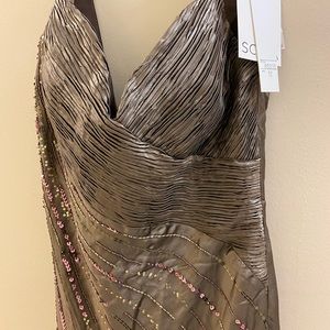 Caramel formal dress